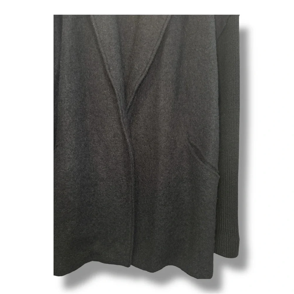 Cynthia Rowley Open Front Wool Blend Cardigan – Size L - Picture 4 of 6